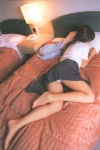 ass barefoot bed blouse kiguchi_aya love_letter miniskirt panties pleated_skirt skirt rating:Safe score:3 user:nil!