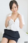4k-star_166 blouse cleavage hairbun miniskirt open_clothes pantyhose sheer_legwear skirt yanome_miyu rating:Safe score:0 user:nil!