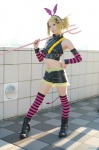 boots cosplay detached_sleeves hairband halter_top kagamine_rin pantyhose pitchfork pretty_panties_akuma_rin_(vocaloid) raya shorts side_ponytail thighhighs vocaloid rating:Safe score:4 user:nil!