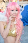 beads bikini_top cleavage cosplay ichigosaki_maron one_piece pink_hair princess_shirahoshi swimsuit tiara rating:Safe score:1 user:pixymisa