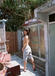ass bikini kaikawa_hitomi ponytail shorts side-tie_bikini swimsuit unbuttoned rating:Safe score:0 user:nil!