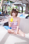 barefoot drink hairbow heo_yun_mi swimsuit rating:Safe score:1 user:mock
