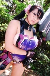 cattleya chouzuki_maryou cosplay glasses gloves hair_flower panties queen's_blade sword rating:Safe score:0 user:mock