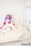 bed cosplay dress hat patchouli_knowledge purple_hair robe saku sweet_garden thighhighs touhou zettai_ryouiki rating:Safe score:0 user:nil!