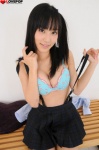 bikini_top cleavage hamada_yuri pleated_skirt school_uniform side_ponytail skirt suspenders swimsuit rating:Safe score:1 user:nil!