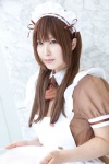 apron bowtie cosplay hairband maid maid_uniform narihara_riku original serving_tray rating:Safe score:0 user:pixymisa