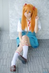 blouse cosplay hair_pods jumper kneesocks mumuko neon_genesis_evangelion rebuild_of_evangelion red_hair school_uniform soryu_asuka_langley twintails rating:Safe score:0 user:nil!