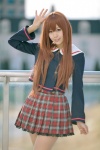 cosplay original pantyhose pleated_skirt sailor_uniform school_uniform shimizu_miki skirt rating:Safe score:1 user:nil!
