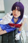 bishoujo_senshi_sailor_moon cosplay gloves miniskirt namada pleated_skirt purple_hair sailor_saturn sailor_uniform school_uniform skirt tomoe_hotaru rating:Safe score:0 user:nil!