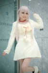 choker cosplay dress k neko_(k) pantyhose pink_hair sheer_legwear soubi_zero sweater_dress rating:Safe score:5 user:nil!