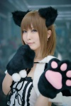 animal_ears cape cat_ears cosplay dress narihara_riku original paw_gloves rating:Safe score:0 user:nil!