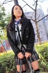 arikawa_chiri blouse bookbag cardigan coat dgc_0930 pleated_skirt school_uniform skirt thighhighs tie zettai_ryouiki rating:Safe score:0 user:nil!