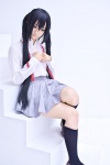blouse cosplay kneesocks k-on! maika nakano_azusa pleated_skirt ribbon_tie skirt twintails rating:Safe score:0 user:pixymisa