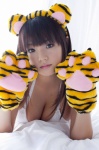 animal_ears bed bikini_top cat_ears cleavage shinozaki_ai swimsuit vjy_95 rating:Safe score:1 user:nil!