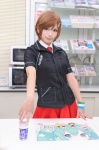 blouse cosplay familymart hair_clip meiko pleated_skirt sake skirt tie vocaloid wristband yu rating:Safe score:1 user:nil!