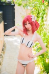 bikini cleavage cosplay love_live!_school_idol_project mike nishikino_maki red_hair school_idol_~krasivie~ side-tie_bikini swimsuit underboob rating:Safe score:1 user:nil!