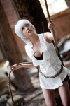 cleavage dress park_si_hyun rope silver_hair rating:Safe score:1 user:mock