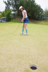 gloves golf_cap golf_club kneesocks komatsu_ayaka miniskirt polo skirt wanibooks_64 rating:Safe score:1 user:nil!